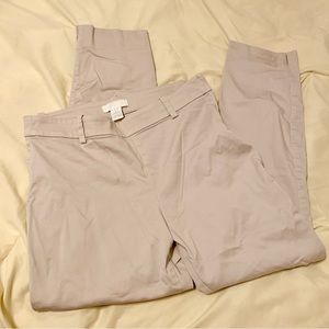 Light Pink H&M Cropped Dress Pants Slacks